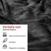 Grafner Heizdecke aus Plüsch 200 x 180 cm grau | Produktbild-Vorschau 5