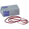 A box of ALCO rubber bands and a pile of red rubber bands. Produktbild-Vorschau