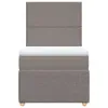 Boxspringbett mit Matratze Taupe 80x200 cm Stoff Produktbild-Vorschau 4