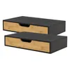Zestaw 2 półek ściennych 'Bokn' z szufladą 40 x 24 x 8 cm Podgląd zdjęcia produktu 1