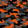 OUTDOOR DEKOSTOFFE OXFORD - Motiv Orange Camouflage Produktbild-Vorschau 1