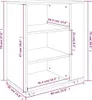 vidaXL Szafka na kółkach brązowy dąb 60x35x75 cm materiał Podgląd zdjęcia produktu 10