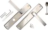A set of door handles and mounting hardware is laid out on a white background. Produktbild-Vorschau