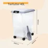 Nobleza  Hundefutter Aufbewahrung mit Rollen 40 L,für Produktbild-Vorschau 2