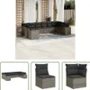 The Living Store 10-tlg. Garten-Sofagarnitur mit Kissen Produktbild-Vorschau 1