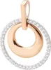 Anhänger 585 Gold Weißgold Rotgold bicolor 38 Diamanten Produktbild-Vorschau 1