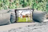 MuchoWow® Outdoor Kissen - Aussicht - Kuh - Mühle - Kühe - Produktbild-Vorschau 2