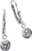 Zeeme Basic Ohrringe 925/- Sterling Silber 2,5cm weiß Produktbild-Vorschau 1