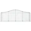 vidaXL Gabbione ad arco alto 200x50x60/80 cm Ferro zincato Anteprima dell’immagine prodotto 3