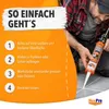 HexPro Polymer Montagekleber extra stark (3 Kartuschen P63 Produktbild-Vorschau 5