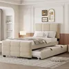 Letto imbottito Merax 90x190 cm con letto estraibile, Anteprima dell’immagine prodotto 1