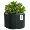 Bloempot met binnenpot, kleur: grafiet, afmetingen: 14,5 cm Productafbeelding-voorbeeld 1