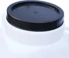 Close-up of the lid of a white plastic barrel. Produktbild-Vorschau