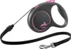 Laisse Black Design M Cord 5m black/ pink Flexi Voir les images du produit 1