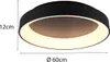 Große LED Deckenleuchte mit Fernbedienung & Dimmer Schwarz Produktbild-Vorschau 4