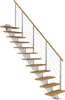 Pertura Mittelholmtreppe Alena Eiche Leimholz Perlgrau Produktbild-Vorschau 1