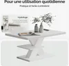 CASARIA® Tavolino Detroit 90x60x45cm da Divano 2 Ripiani in Anteprima dell’immagine prodotto 8