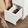 SoBuy Table de chevet avec tiroirs Blanc Meuble de Voir les images du produit 6