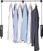 A wardrobe lift system with shirts and a jacket hanging on it. Náhled obrázku produktu