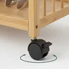 Carrello da cucina Relaxdays, in bambù, 3 ripiani, per Anteprima dell’immagine prodotto 6