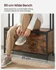 Meuble à chaussures Loft avec étagère et rack brun et noir Voir les images du produit 11