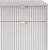 DomoHome | Design-Kommode NOVA - Farbe: Grau, Geriffelte Produktbild-Vorschau 4