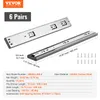 A product image showing two drawer slides and accompanying screws, with text overlays indicating product details and branding. Produktbild-Vorschau
