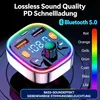 Bluetooth FM Transmitter Auto 5.0 PD20W Schnellladen USB C Produktbild-Vorschau 4
