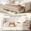 Letto imbottito Merax Daybett, 90x200 cm, con letto Anteprima dell’immagine prodotto 4
