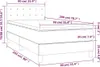 vidaXL Boxspringbett mit Matratze Dunkelgrau 90x200 cm Samt Produktbild-Vorschau 7