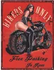 Moritz Deko Blechschild Motorrad Parken Free Parking Produktbild-Vorschau 1