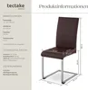 tectake® Set Schwingstuhl Bettina gepolstert mit Produktbild-Vorschau 5