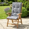 Housse pour fauteuil à haut dossier - BLÄTTER en gris Voir les images du produit 6