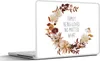 MuchoWow® Laptop Aufkleber Sticker Cover Zitate - Die Produktbild-Vorschau 1