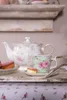 Clayre & Eef Tasse mit Untertasse 160 ml Grün Rosa Produktbild-Vorschau 10