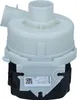 A white and black washing machine pump is shown against a white background. Produktbild-Vorschau