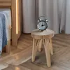 2.03 Tabouret en bois massif nature - env. 40 x 28 cm - Voir les images du produit 4