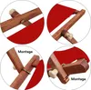 Liegestuhl rot Gartenliege Strandliege Deckchair Buche Produktbild-Vorschau 8