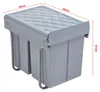 Poubelle encastrable 'Froland' 48x34x42cm Gris 2x10L+1x20L Voir les images du produit 5