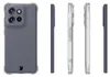 Multiple views of a clear phone case with a dark gray phone inside, presented on a white background. Produktbild-Vorschau