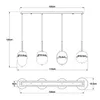 Globo Lighting Hängeleuchte Metall Nickel matt, 4x E14 Produktbild-Vorschau 6