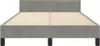 vidaXL Bettgestell ohne Matratze Hellgrau 120x200 cm Samt Produktbild-Vorschau 4