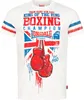 T-shirt męski regular fit CRUGMEER biały/czerwony/niebieski Podgląd zdjęcia produktu 2