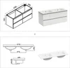 120 cm Badmöbel-Set Unterschrank mit dünn Keramik Produktbild-Vorschau 7