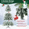 180cm Künstlicher Weihnachtsbaum mit Beleuchtung & Schnee, Produktbild-Vorschau 5