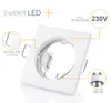Sweet LED Einbaustrahler eckig weiß GU10 einbauspot 230V Produktbild-Vorschau 2