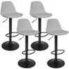 4er-Set Barhocker Barstuhl höhenverstellbar Bistrohocker Produktbild-Vorschau 1