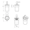 PIRENEI Hängender Seifenspender 110 ml, Milchglas, Weiß Produktbild-Vorschau 3