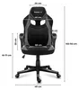 Huzaro FORCE 2.5 GREY MESH Gaming armchair Mesh seat Black  Anteprima dell’immagine prodotto 3
