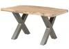 MASSIVMOEBEL24 Baumtisch Mango 160x90x77 beige lackiert / Produktbild-Vorschau 9